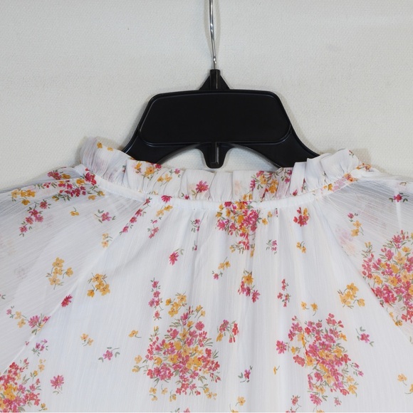 Vince Camuto Lightweight Ivory Pink Three Tier Mini Fashion Dress NWT - Picture 8 of 8